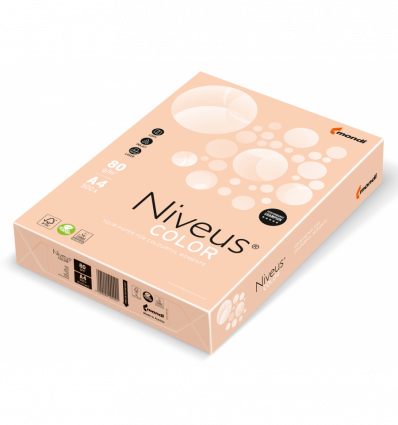 Кольоровий папір NIVEUS SA24 лососевий А4 80г/м² 500 аркушів ( A4.80.NVP.SA24.500 )