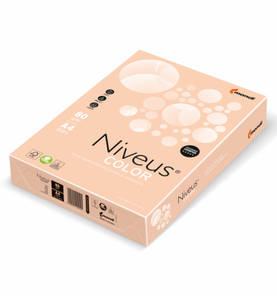Цветная бумага NIVEUS SA24 лососевая А4 80г/м² 500л (A4.80.NVP.SA24.500)