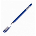 Ручка гелева FOCUS, RUBBER TOUCH, 0,5 мм, сині чорнила