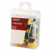Кнопки-гвоздики Axent 4213-A цветные, 50 штук, пластиковый контейнер