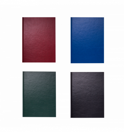 Книга канцелярська OFFICE, А4, 96 арк., клітинка, офсет, тв. обкл. з бумвінілом, асорті ( BM.2402 )