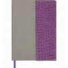 Ежедневник недатированный PRIMO, A5, фиолетовый с серым