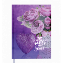 Щоденник недатований ROMANTIC, A5, фіолетовий