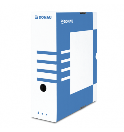 Бокс для архівації документів,100 мм, DONAU, синій ( 7661301PL-10 )