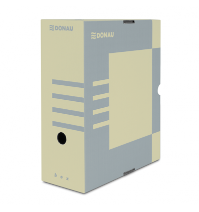 Бокс для архивации документов,120 мм, DONAU, коричневый ( 7662301PL-02 )