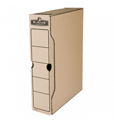 Бокс для архівації R-Kive Basics 80 мм, 650 аркушів А4, крафт ( f.91402 )