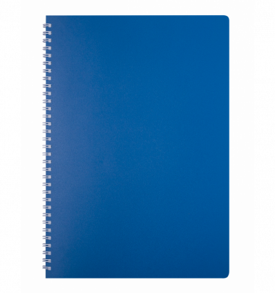 Тетрадь для записей CLASSIC, А4, 80 л., клетка, пластиковая обложка, синяя