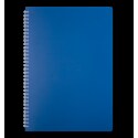 Зошит для нотаток CLASSIC, А4, 80 арк., клітинка, пласт. обкл., синій ( BM.2446-002 )