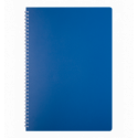 Зошит для нотаток CLASSIC, А4, 80 арк., клітинка, пластикова обкладинка, синій