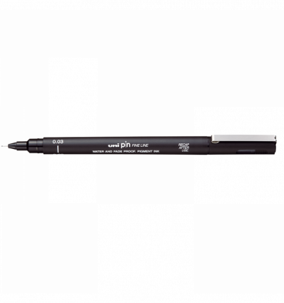 Лайнер PiN fine line, 0.3мм, пише чорним ( PIN03-200.Black )