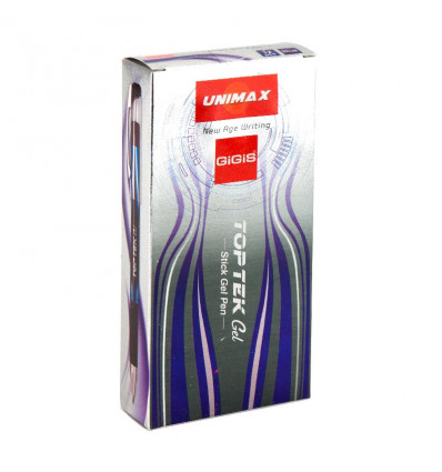 Ручка гелевая Top Tek Gel, синяя ( UX-133-02 )