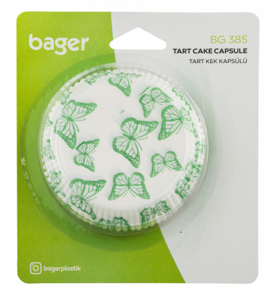 Формы для кексов Bager бумажные 40шт 9x2,5см