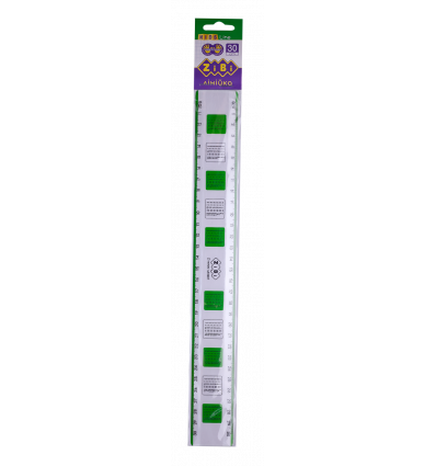 Лінійка 30 см універсальна (для шульги та правші) з таблицею множення в блістері, KIDS Line