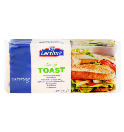 Сыр Lactima Тост плавленый ломтики 45% 20г*30шт 600г