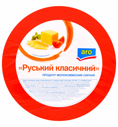 Сирний продукт Aro Руський класичний 50% ваговий