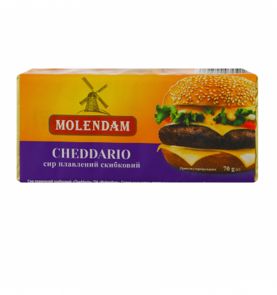 Сир плавлений Molendam Cheddario 40% 70г