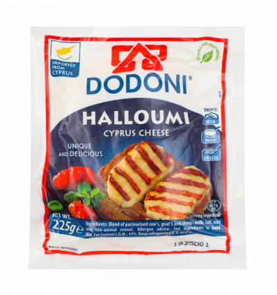 Сир Dodoni Halloumi розсольний 43% 225г