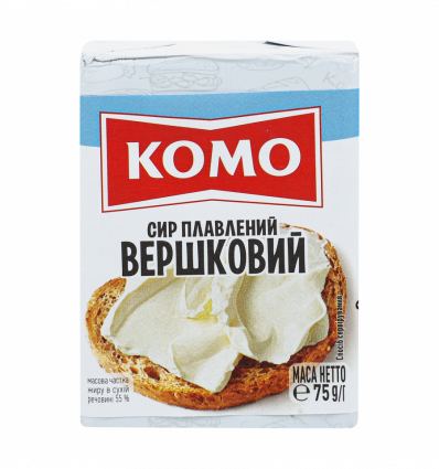 Сир плавлений Комо Вершковий 55% 75г