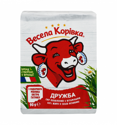 Сир Весела Корівка Дружба плавлений з вітамінами 46% 90г