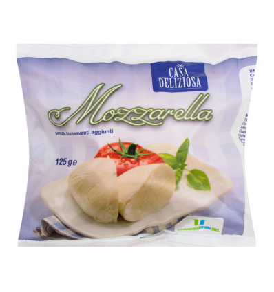 Сир Casa Deliziosa Mozzarella в розсолі м`який 45% 125г