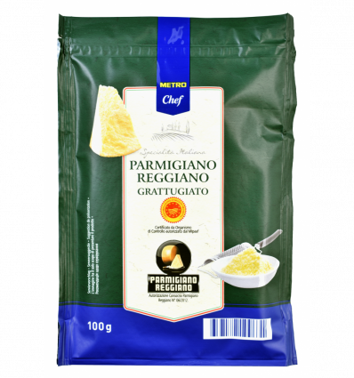 Сир Metro Chef Parmigiano Reggiano тертий 32% 100г