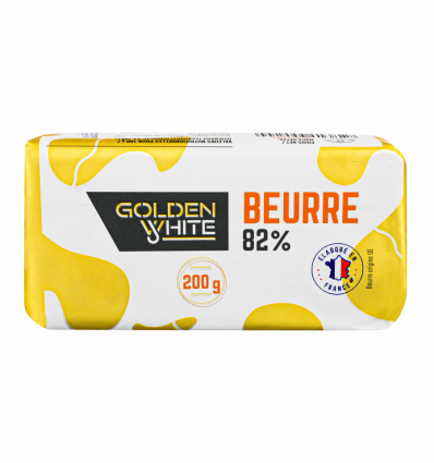 Масло Golden White сливочное 82% 200г