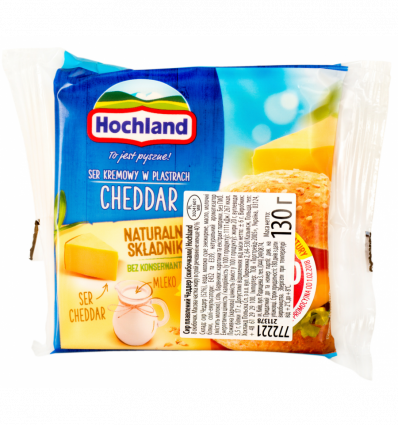 Сир Hochwald Cheddar плавлений 40% 130г