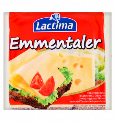 Сыр Lactima Emmentaler плав порционный 36,2% 16,25г*8шт 130г