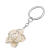Набор подарочный Rose: ручка шариковая + брелок, белый