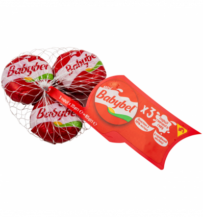 Сир Babybel Mini напівтвердий 45% 20г*3шт 60г