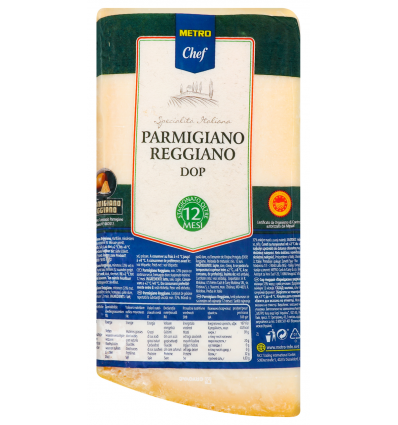 Сир Metro Chef Parmigiano Reggiano Dop 12 міс витр 32% вагов