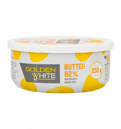 Масло Golden White сливочное 82% 250г