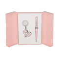 Набір подарунковий Heart: ручка кулькова + брелок, рожевий