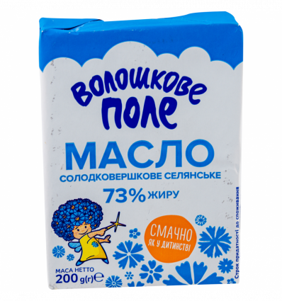 Масло Волошкове Поле солодковершкове селянське 73% 200г