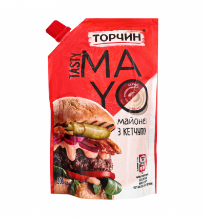 Майонез ТОРЧИН Tasty Mayo с кетчупом 200г
