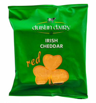 Сыр Dublin Dairy чеддер красный сычужный зрелый сыр 48% 200г