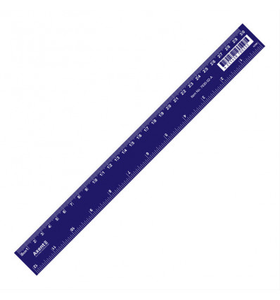 Линейка пластиковая Axent 7630-02-A, 30 см, синяя ( 7630-02-A )
