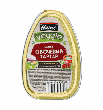 Паштет Hame Veggie овочевий тартар 105г