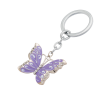 Набор подарочный Butterfly: ручка шариковая + брелок, фиолетовый