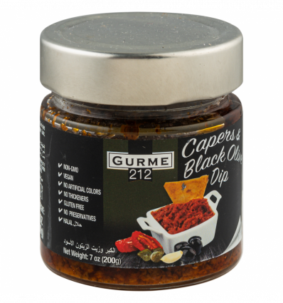 Соус Gurme 212 каперс и черные оливки 200гр
