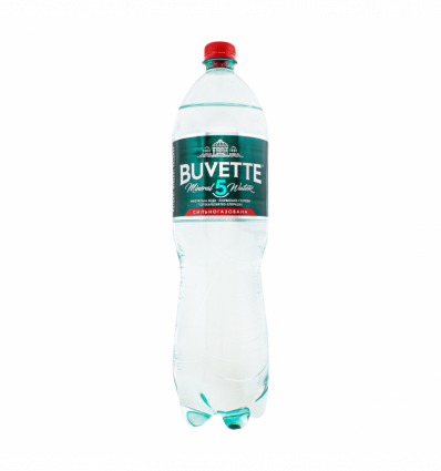 Вода мінеральна Buvette 5 сильногазов лікувально-столова 1.5л*6