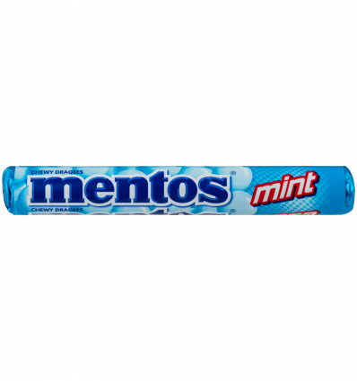 Драже Mentos Mint со вкусом мяты жевательные 37г