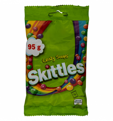 Драже жевательные Skittles Кисломикс в оболочке 95г