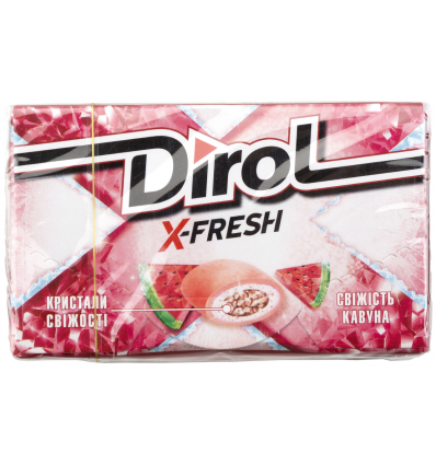 Жувальна гумка Dirol X-Fresh Свіжість Кавуна без цукру 18г