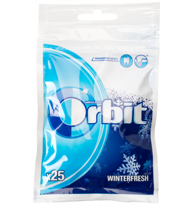 Жевательная резинка Orbit Winterfresh с ароматом ментола 35г
