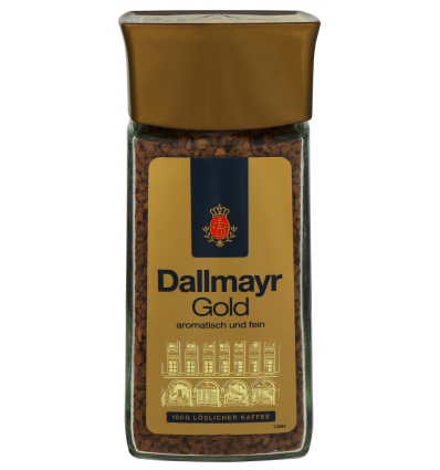 Кава Dallmayr Gold натуральна розчинна сублімована 100г