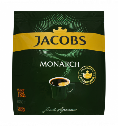 Кофе Jacobs Monarch натуральный растворимый сублимированный 500г