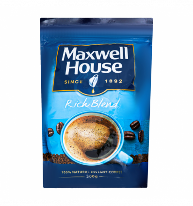 Кава Maxwell House Rich Blend натуральна розчинна 300г