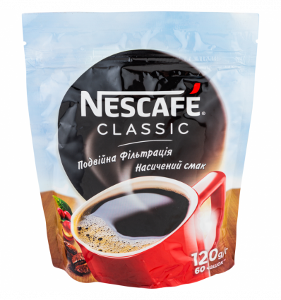 Кава Nescafe Classic натуральна розчинна гранульована 120г