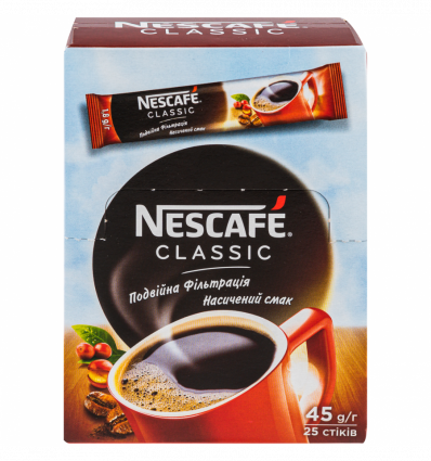 Кофе Nescafé Classic натуральный растворимый гранулированный 2г